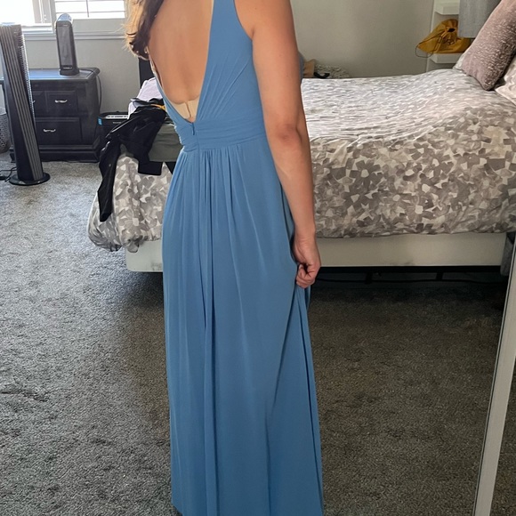 WORN ONCE - Bridesmaid Dress in Cornflower Blue - Picture 3 of 14